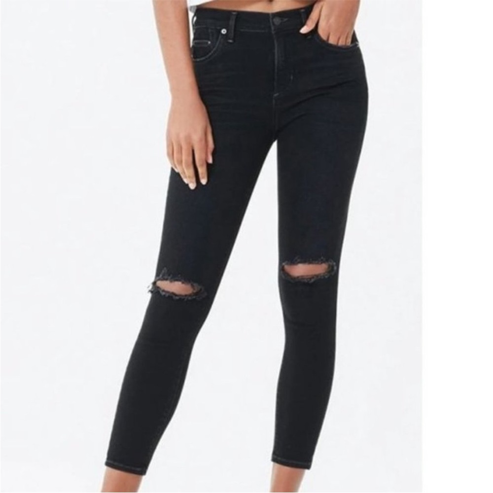 Citizens Of Humanity Rocket Crop High Rise skinny Black Jeans